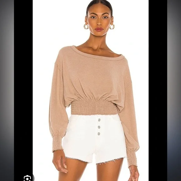 Run To You Tee in Wheat Combo Free People Color:Wheat Combo - Picture 1 of 6